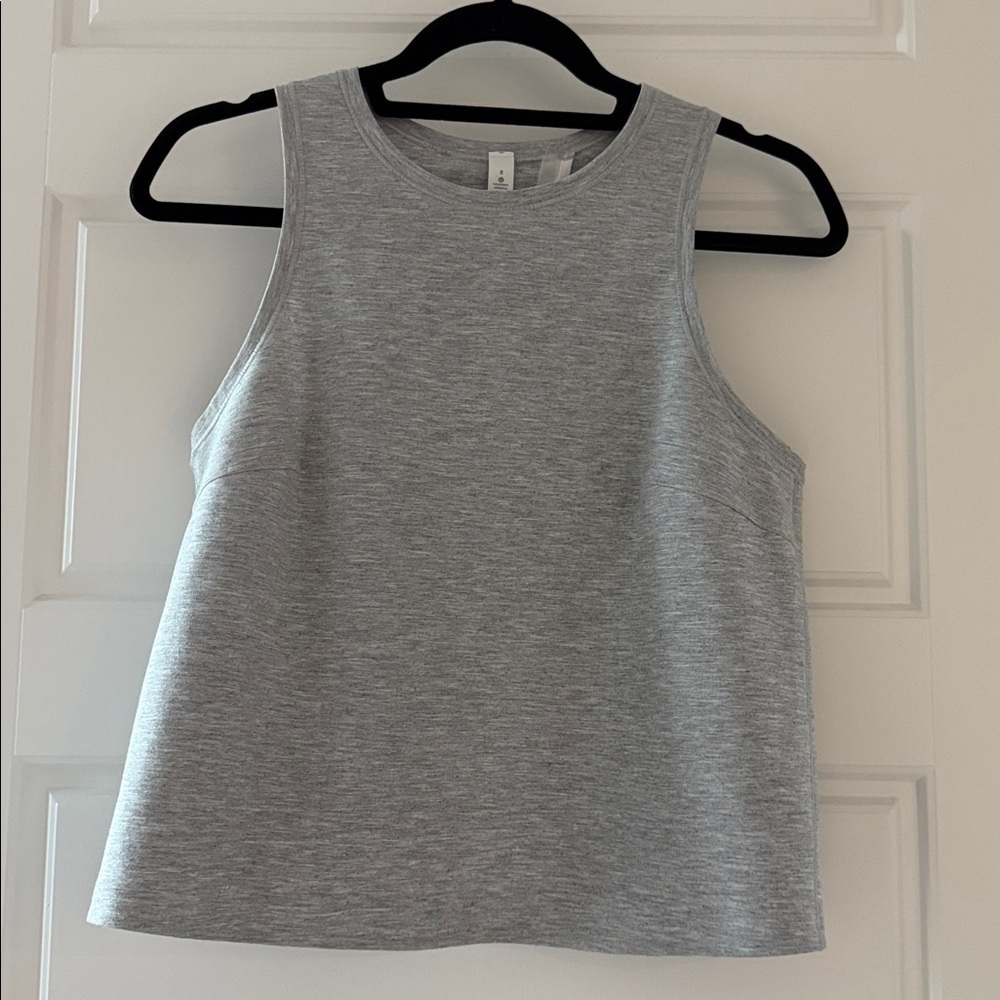Lululemon Gray Sleeveless Cross-Back Top Sz 8